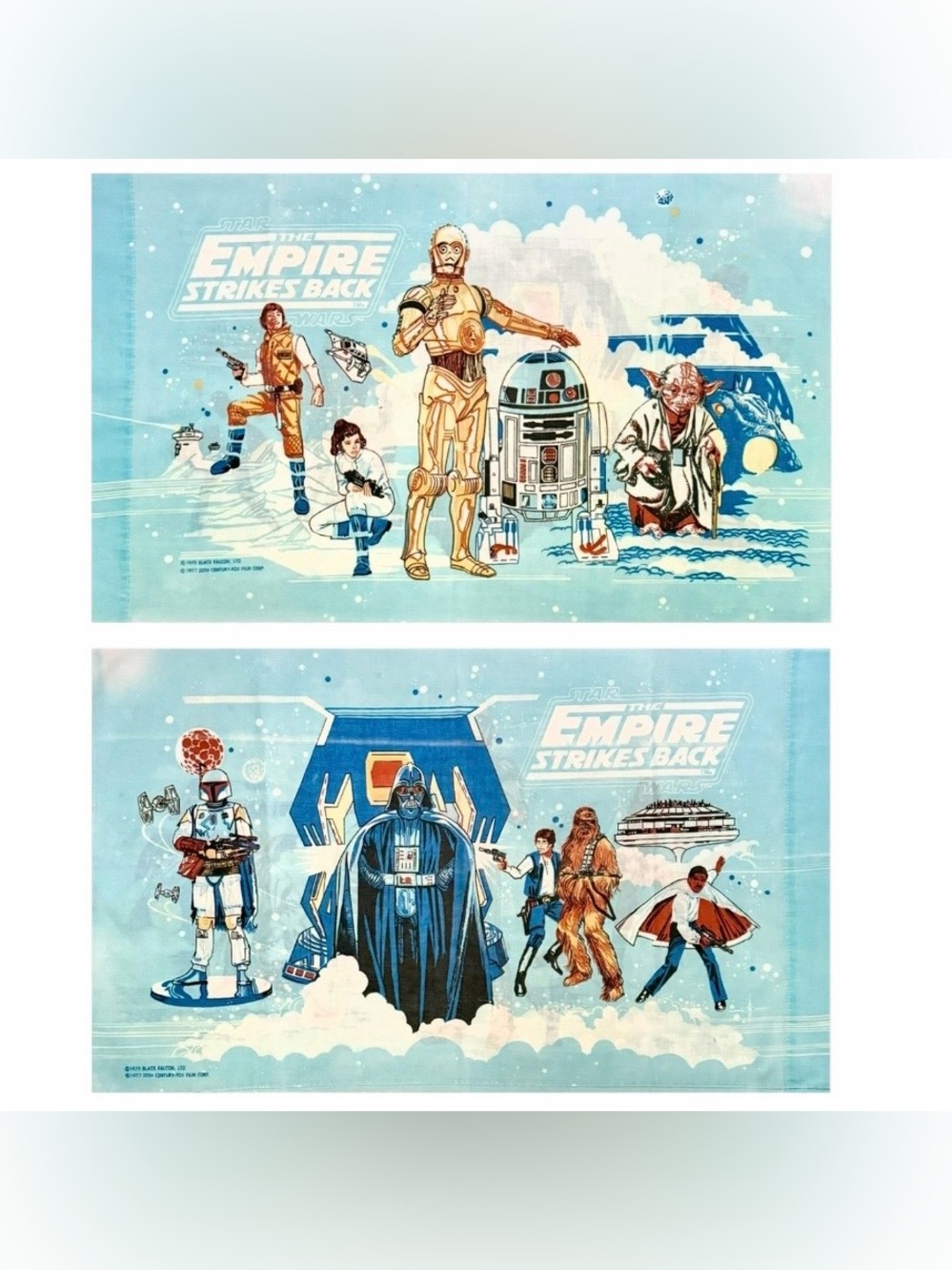 Vintage 1979 Star Wars V The Empire Strikes Back Pillowcase